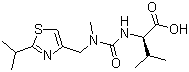 N-[N-甲基-N-[(2-异丙基-4-噻唑基)甲基]氨基羰基]-L-缬氨酸, CAS #: 154212-61-0